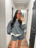 Colorblock sweater set