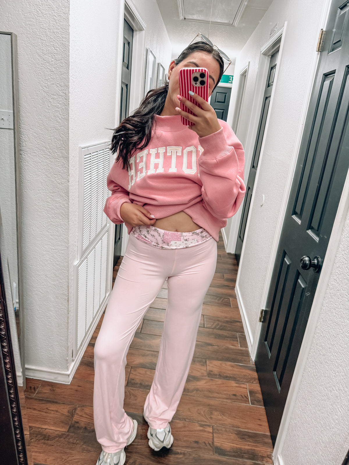 Fold Over Patchwork Leggings
