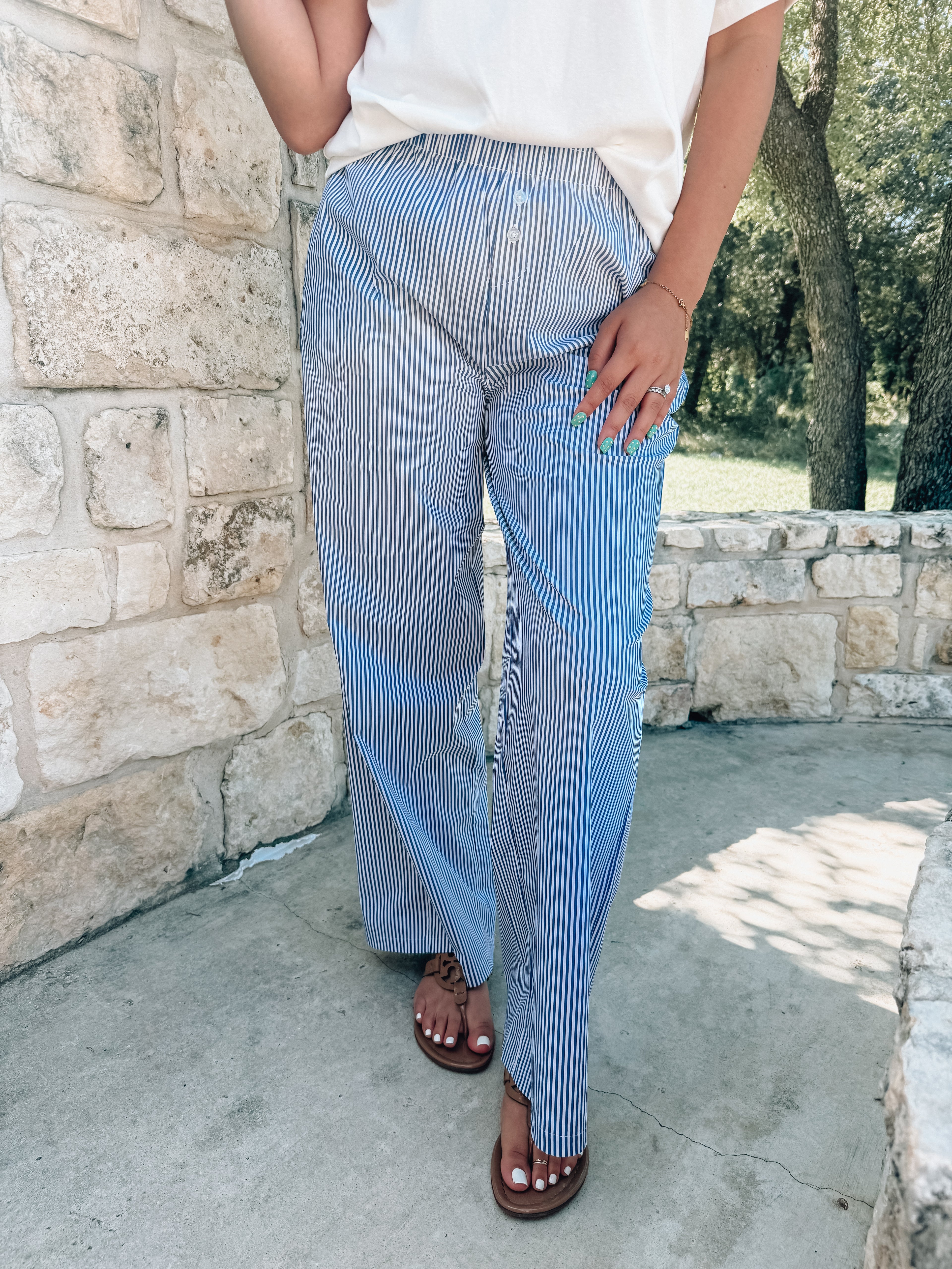 Marine Stripe Pants