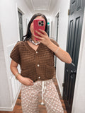 Cocoa Check Cardigan