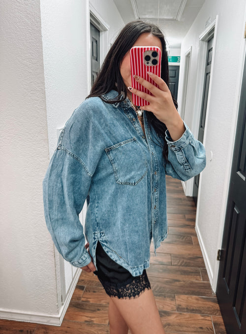 Bluebird Denim Button-Up