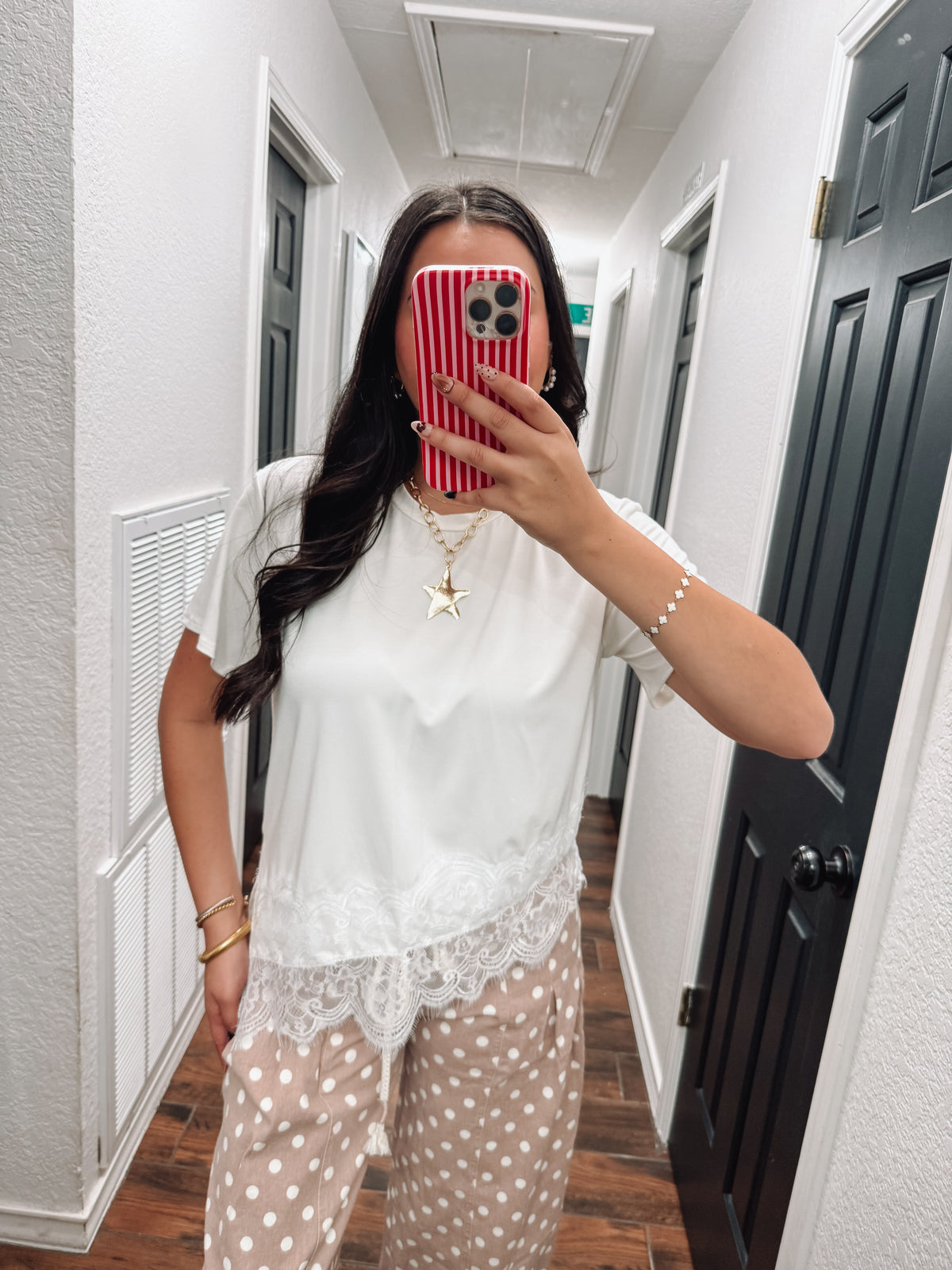 Lace & Lovely Asymmetrical Top