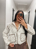 Floral quilted jacket
