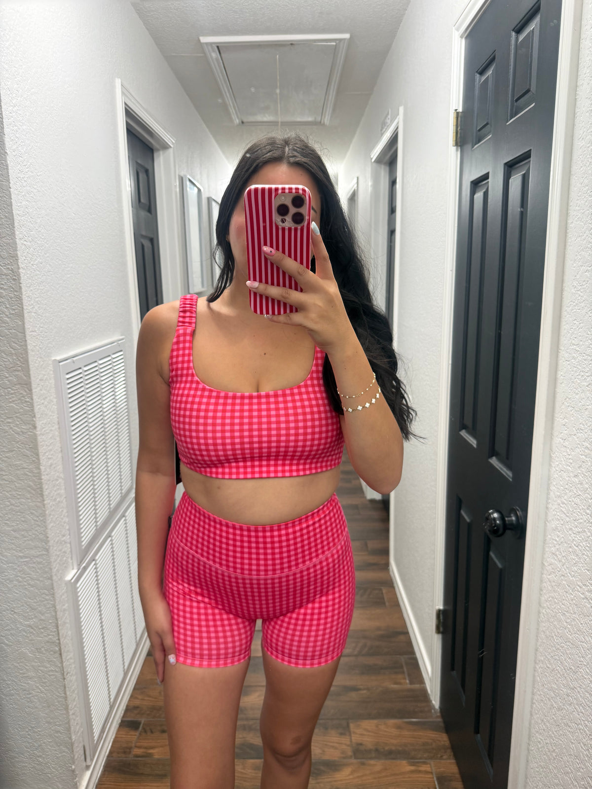 Pink Gingham (Sport Bra ONLY)