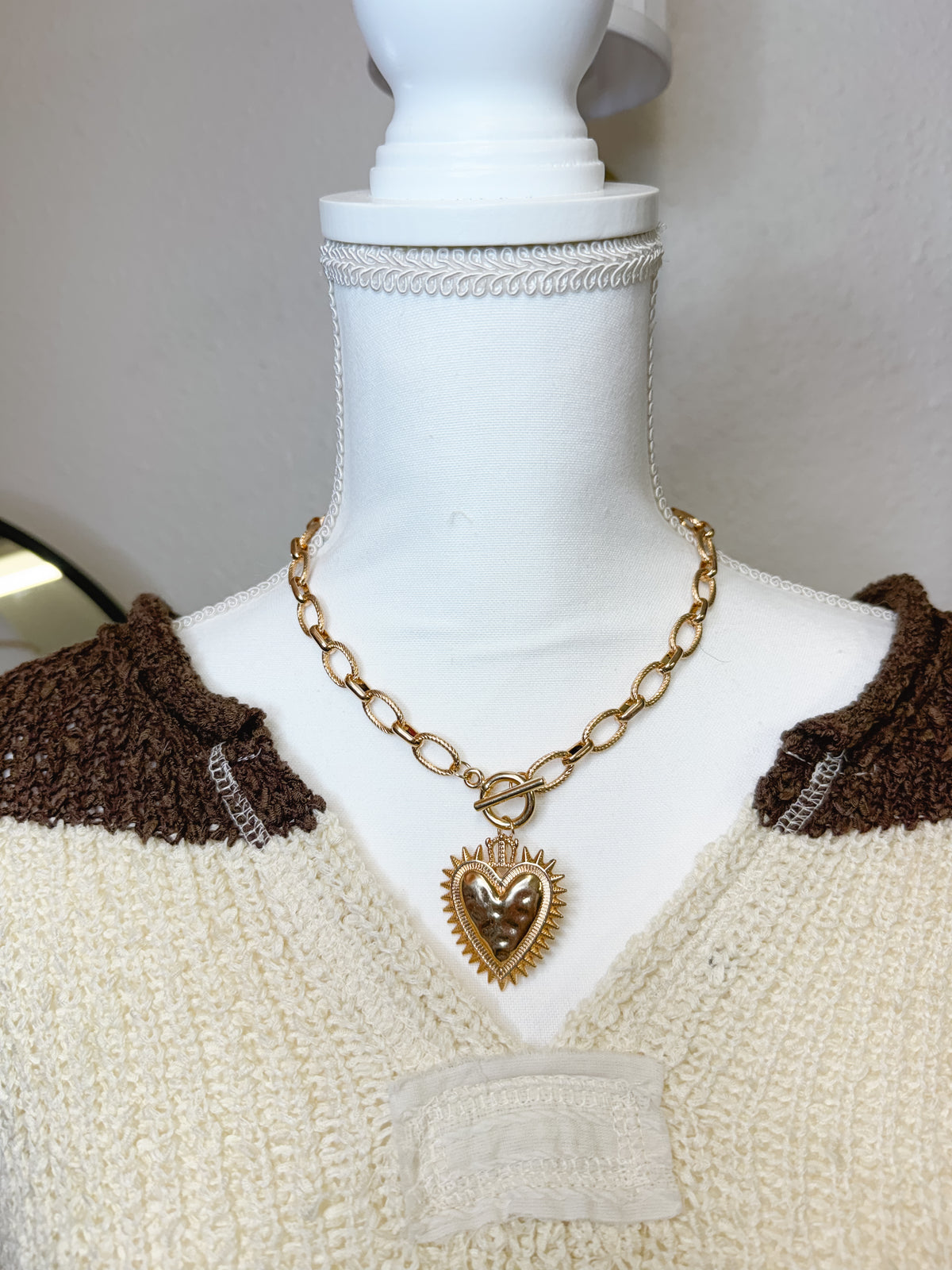 Spiked Chunky Heart Toggle