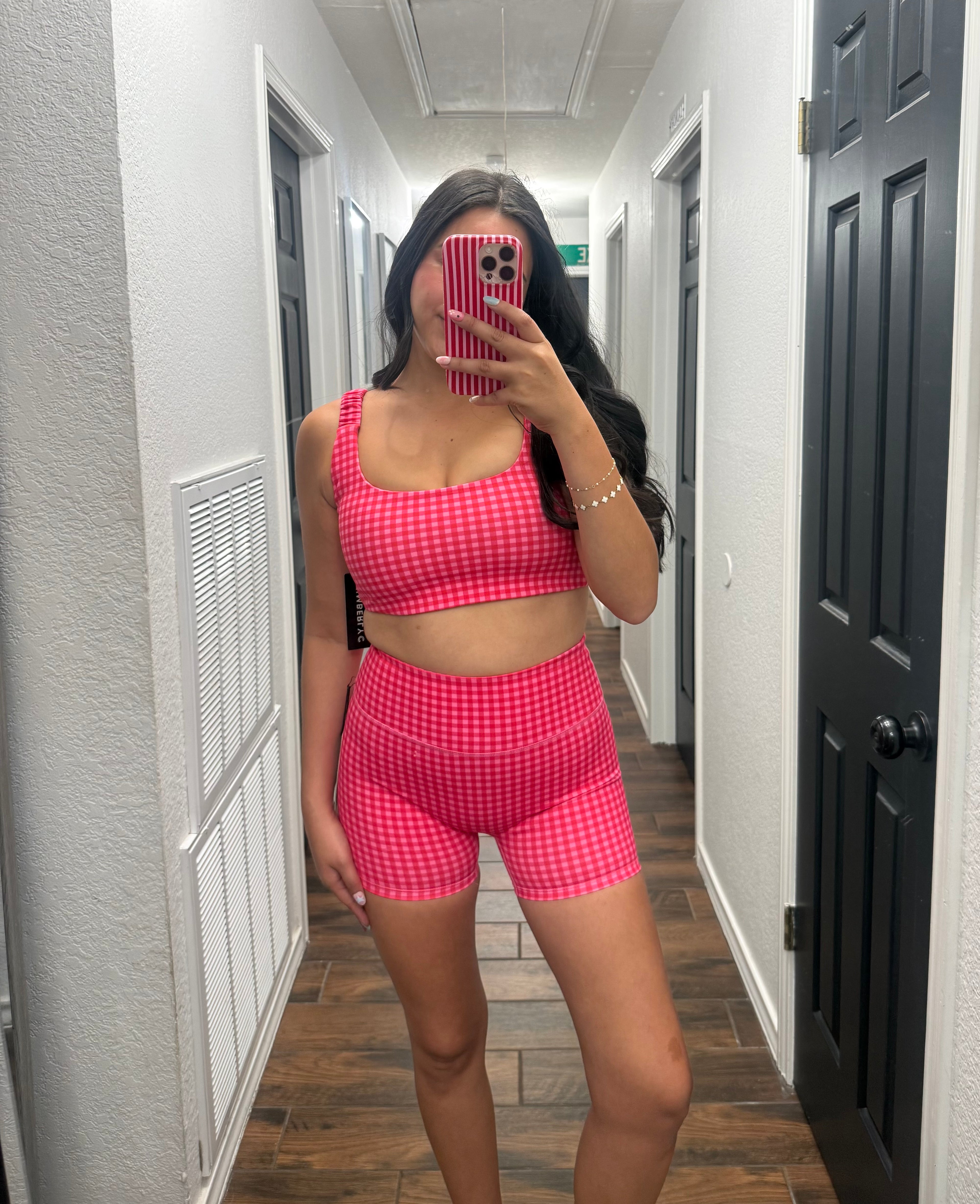 Pink Gingham (Sport Bra ONLY)