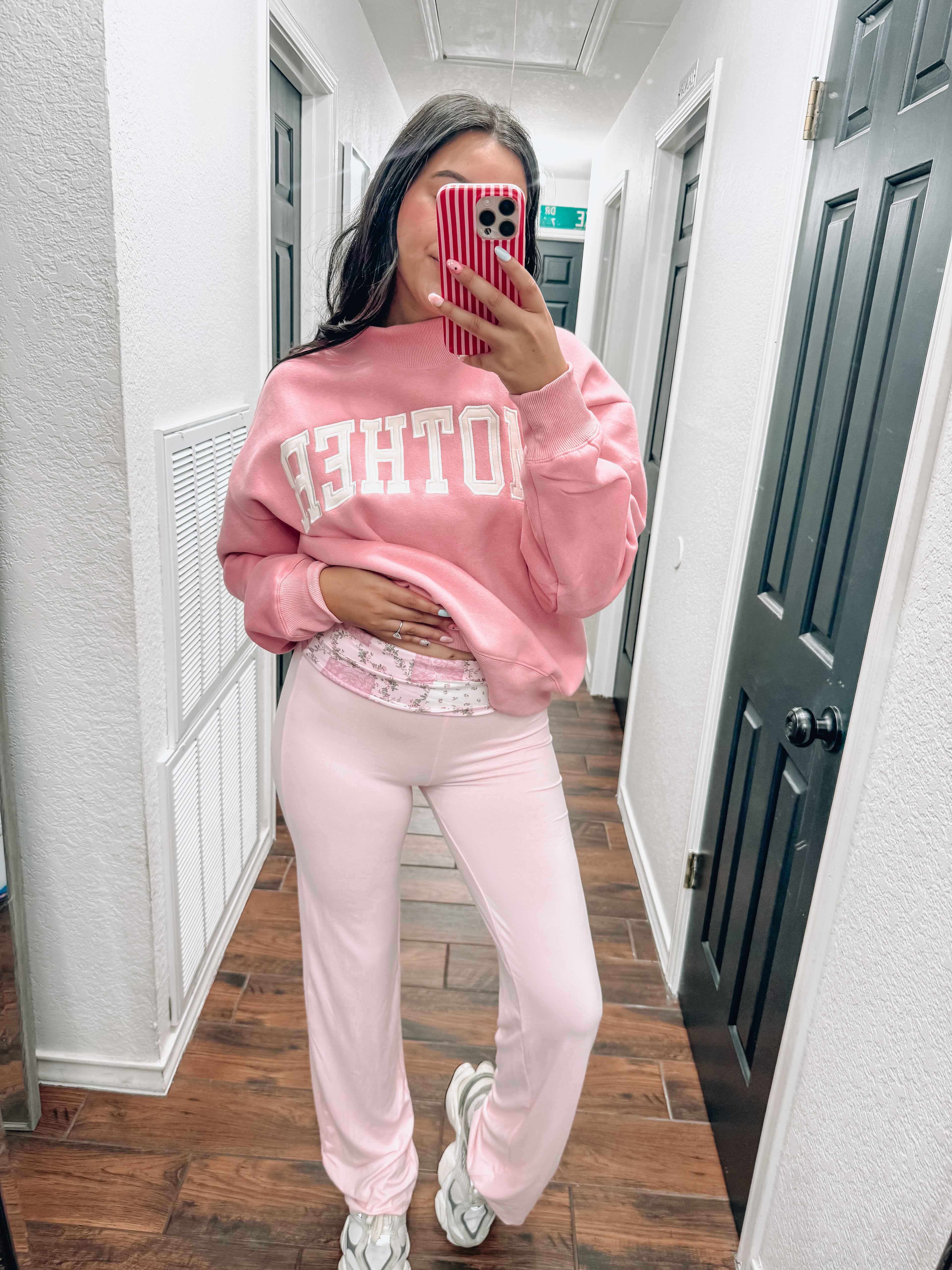 Fold Over Patchwork Leggings