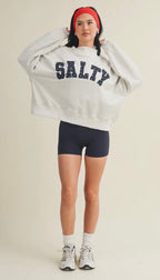 Salty Stars Oversized Mock Neck