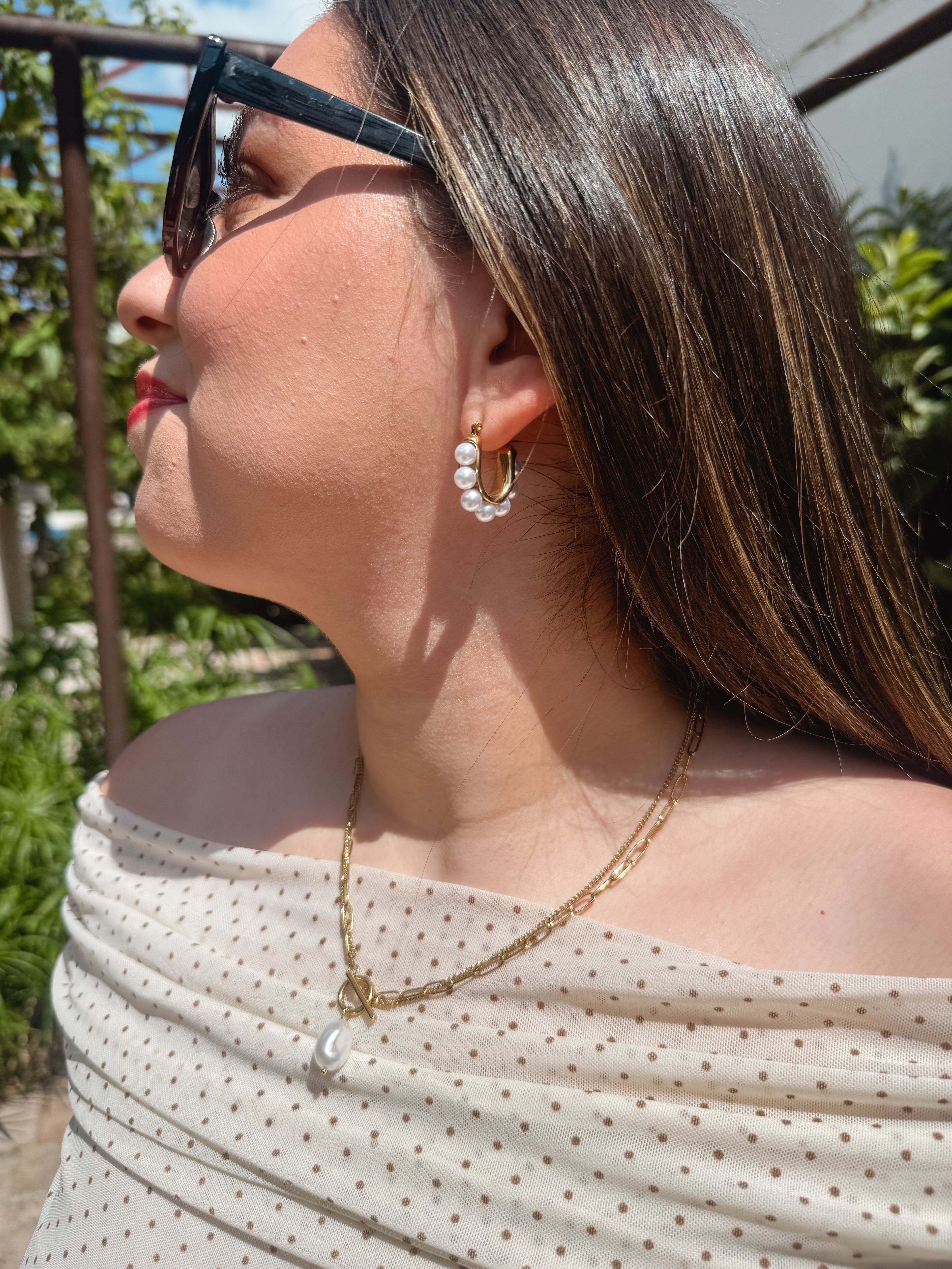 Pearl Drop Necklace - Tarnish Free