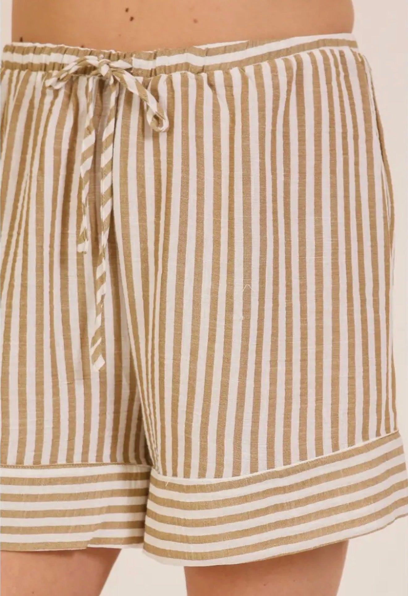 PLUS Breezy Stripe Shorts