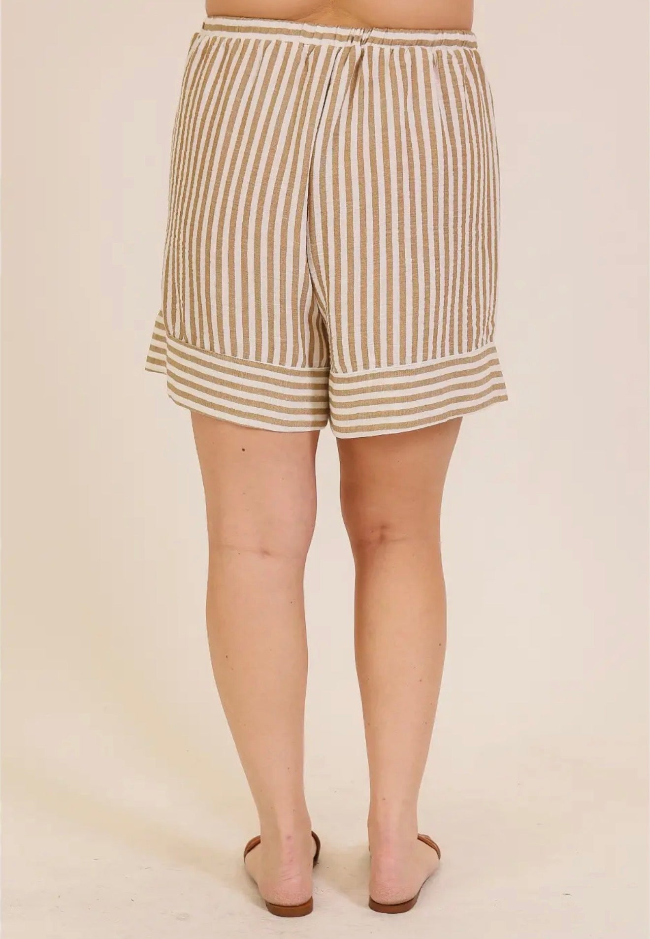 PLUS Breezy Stripe Shorts