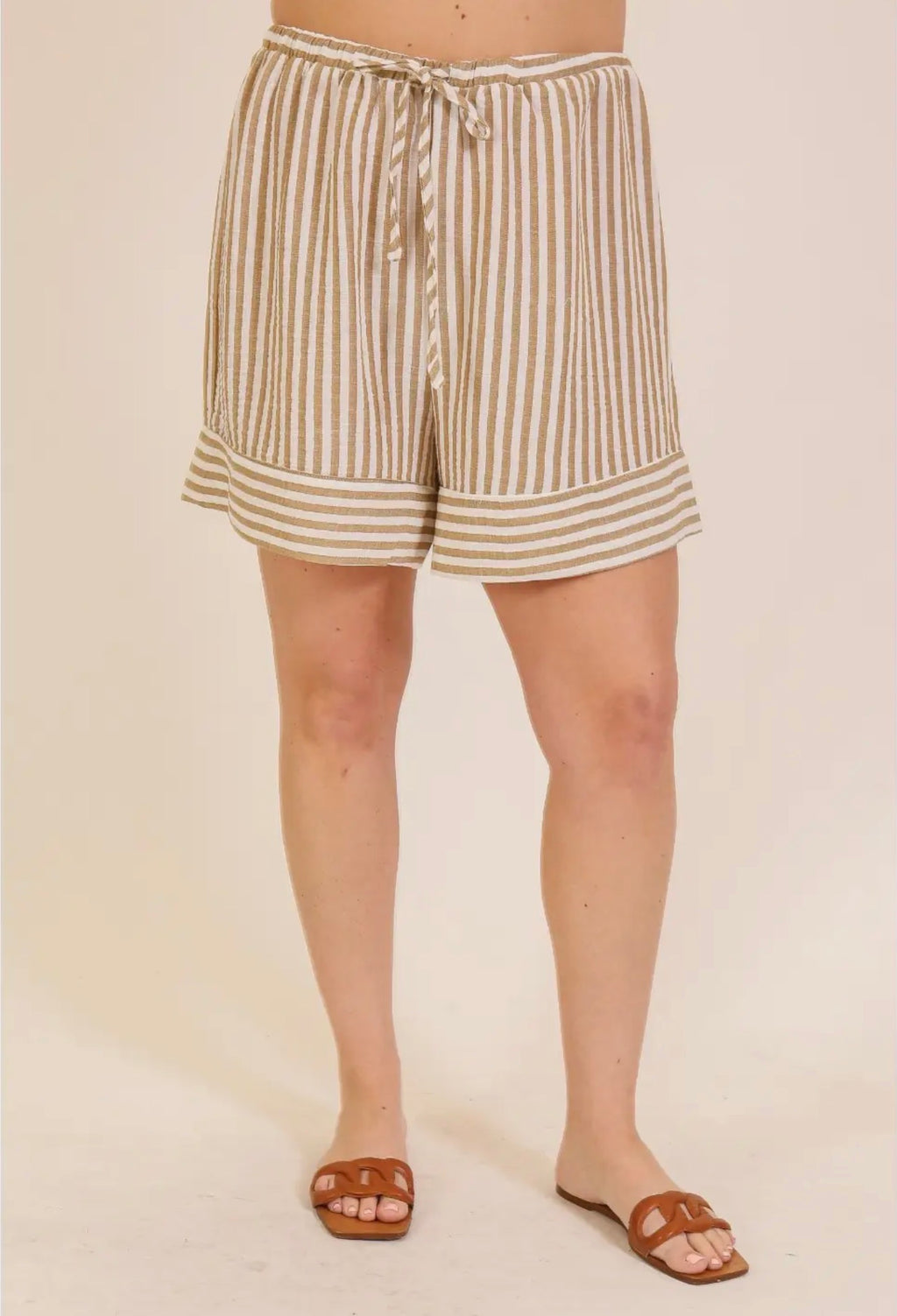 PLUS Breezy Stripe Shorts