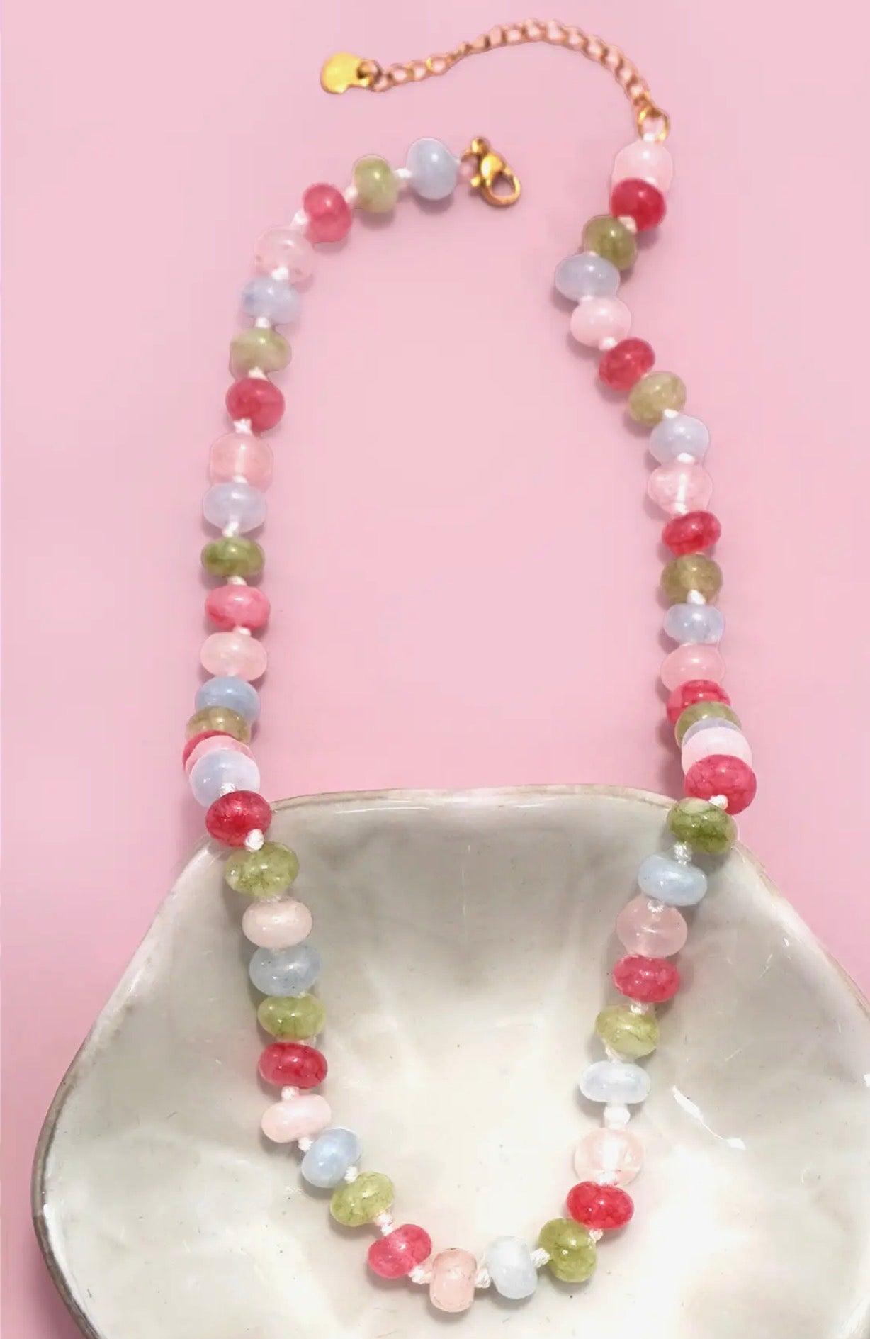 Natural Stone Glass Bead Necklaces