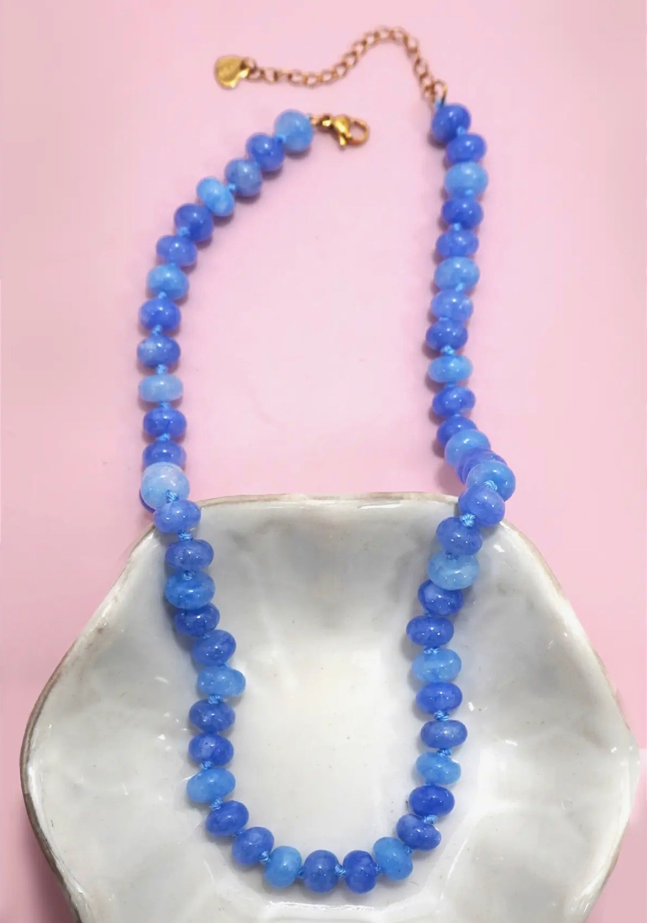 Natural Stone Glass Bead Necklaces