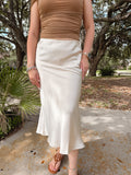 Champagne Stroll Midi Skirt