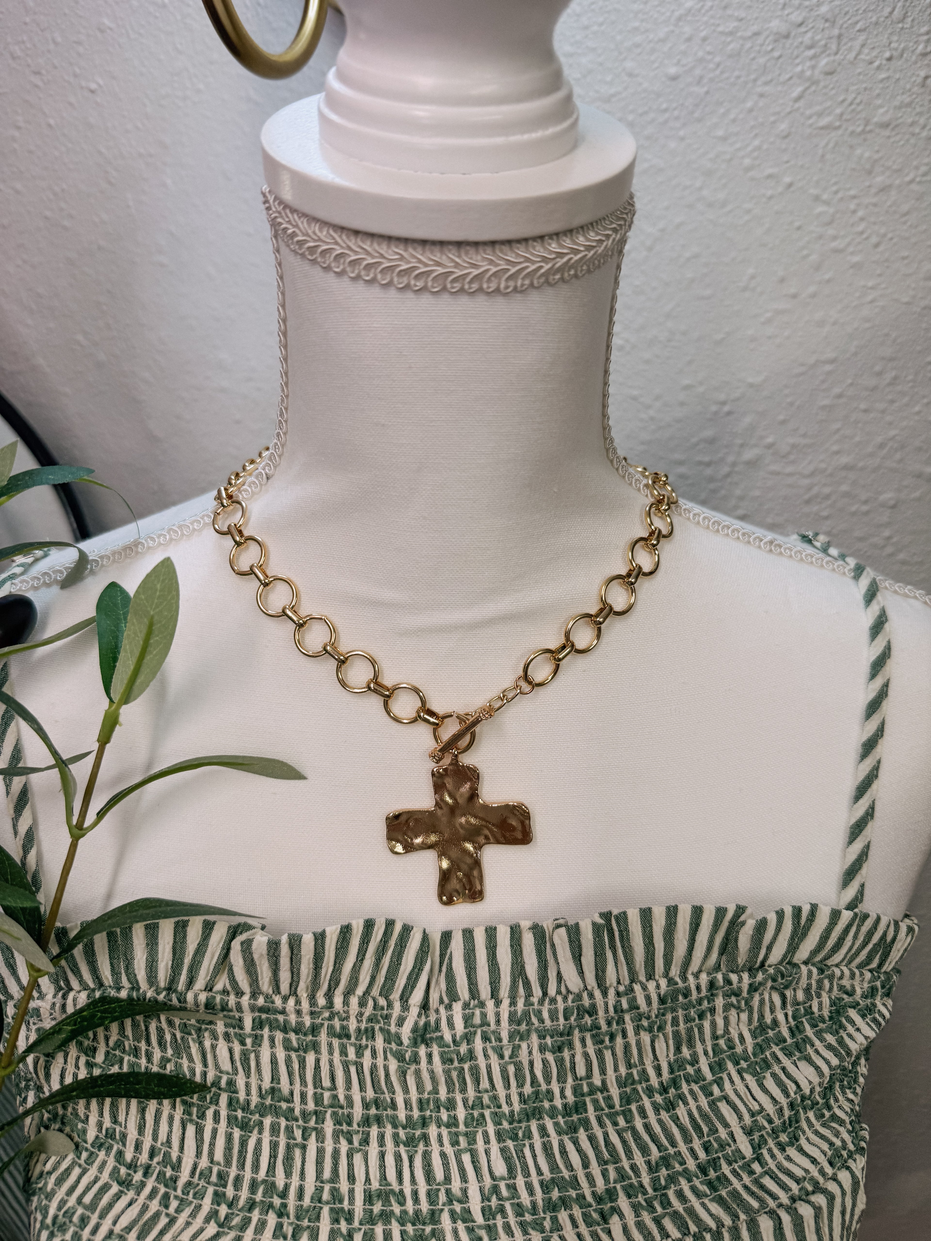 Chunky Cross Necklace